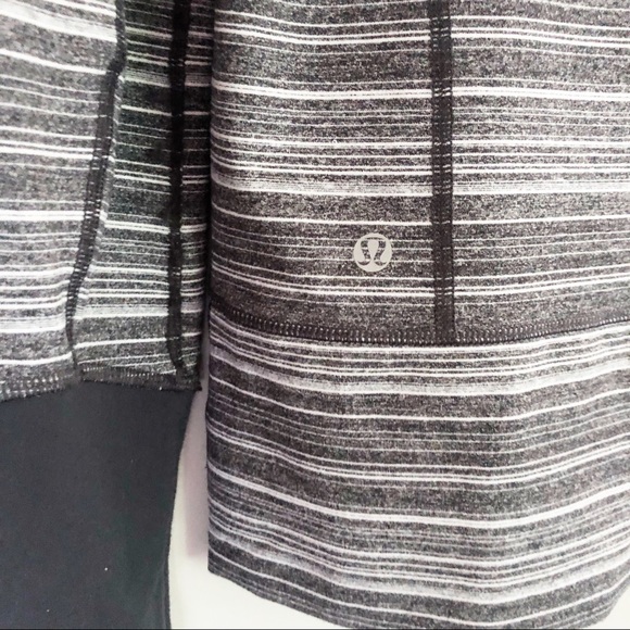 LULULEMON Zip Up Jacket Stride Grey White 4 - Picture 7 of 9